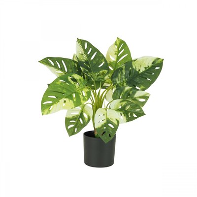 Monstera artificiel toucher naturel 50cm LIGNE DECO