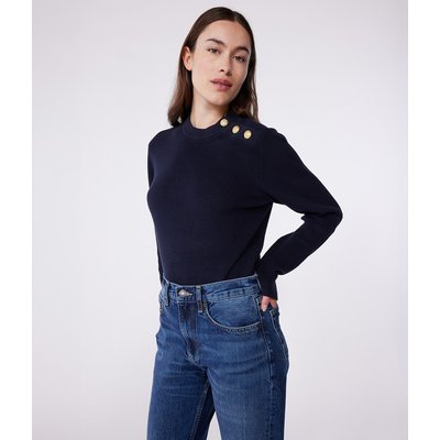 Pull marin femme en coton uni PETIT BATEAU
