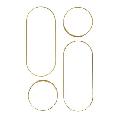 Lot de 4 miroirs ronds et ovales THE HOME DECO FACTORY