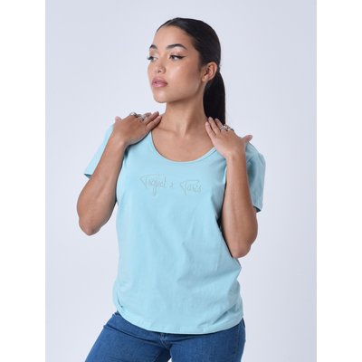 T-shirt basic broderie logo ton sur ton PROJECT X