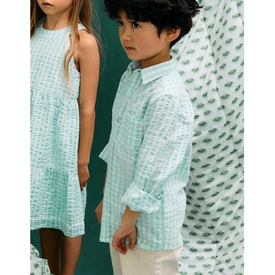 Chemise Vichy avec Texture Brothers & Sisters ZIPPY