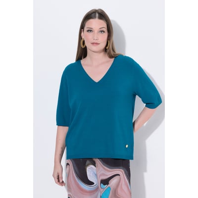 Pull manches courtes, décolleté en V ULLA POPKEN