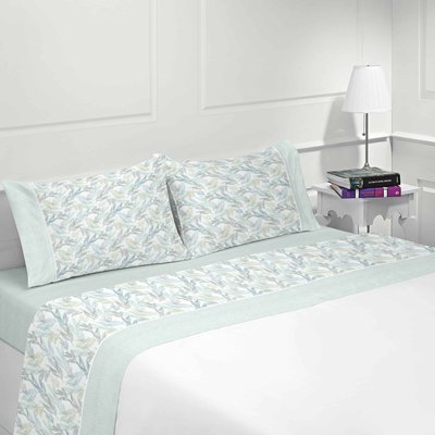 Parure drap plat coton Flanelle MARIE LINANDELLE