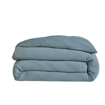 Housse de couette gaze de coton - COSY BLANC DES VOSGES