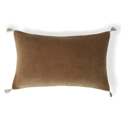 Housse de coussin velours de coton DANUBE FEBRONIE