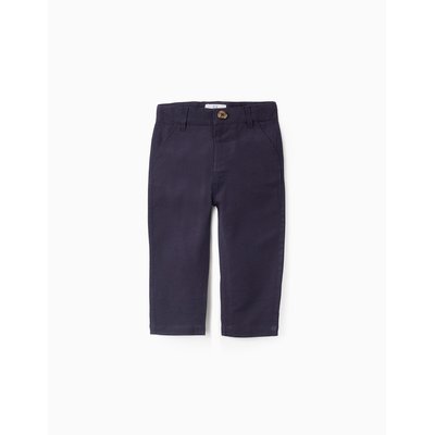 Pantalon Chino en Coton et Lin ZIPPY