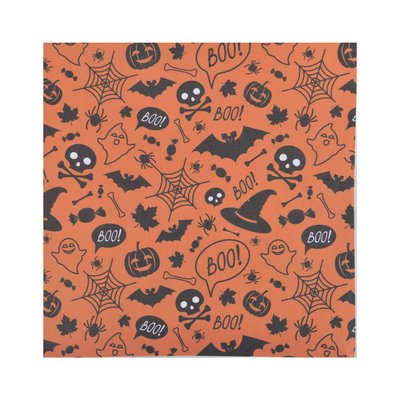 Lot de 20 serviettes en papier Motif halloween orange DOUCEUR D'INTÉRIEUR