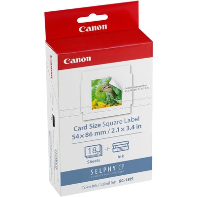 Cartouche d'encre KC18IS 18 stickers 54x54mm Selphy CANON