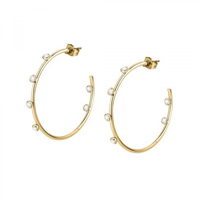 Boucles D'oreilles En Acier Et Cristaux Creole MORELLATO
