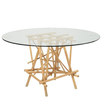 Table ronde en rotin MIKADO KOK