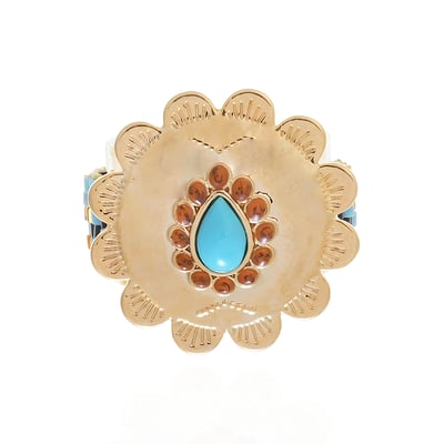 Bague réglable avec perles et cabochon central IONI HIPANEMA