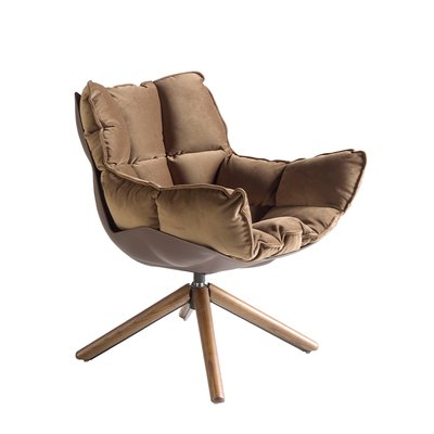 Fauteuil pivotant en velours ANGEL CERDA