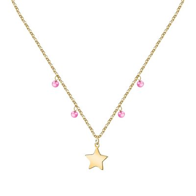 Collier en laiton et oxyde de zirconium LA PETITE STORY