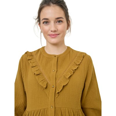 Blouse à volant en gaze de coton grossesse et allaitement VERTBAUDET