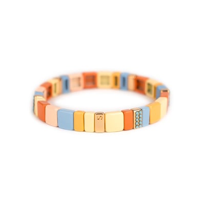 Bracelet facettes multicolores et strass SIMONE A BORDEAUX