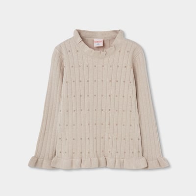 Pull fille avec strass BOBOLI