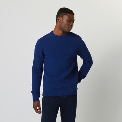Pull col boutonne coton et coton recyclé LUCIO FAGUO