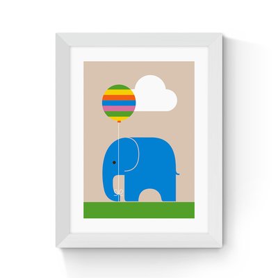 Elephant by Dicky Bird EAST END PRINTS