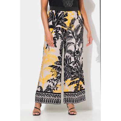 Pantalon à motif palmiers. Jambe droite et ULLA POPKEN