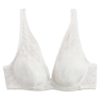 Graphic Lace Halterneck Bra LA REDOUTE COLLECTIONS