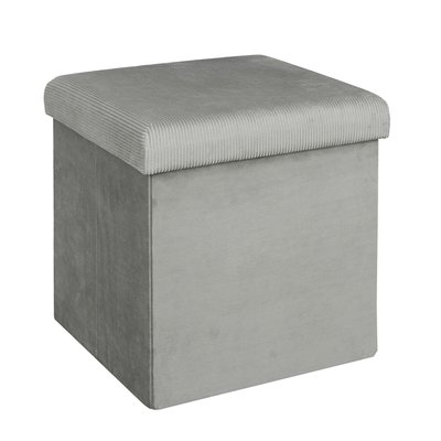 Pouf coffre pliable en velours design Giulia THE HOME DECO FACTORY