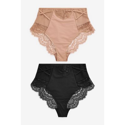 Culottes ventre plat taille haute, lot de 2 NEXT