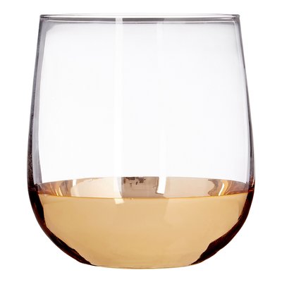 Set of 4 Clear/Gold Tumbler Glasses SO'HOME