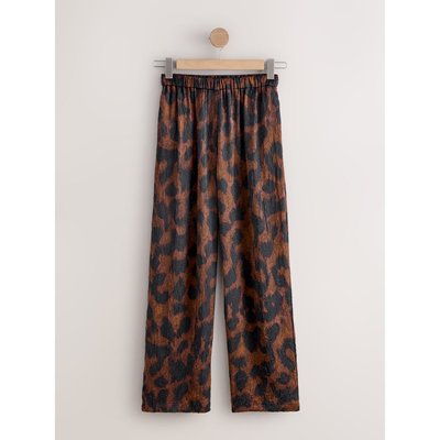 Pantalon large en satin effet froissé NEXT