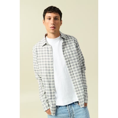 Chemise droite courte en coton BONOBO