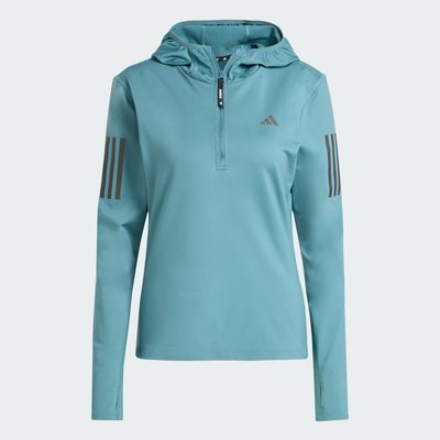 Sweat-shirt à capuche demi-zip Own The Run Winterized adidas Performance