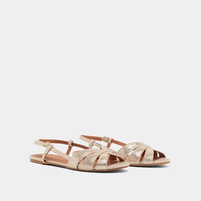 Sandalias de piel con suela plana JONAK