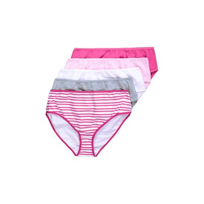 Culottes midi, lot de 5, rayures/couleur unie ULLA POPKEN