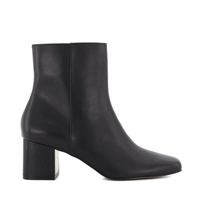 Bottines plissées en métal à talon carré - ONSEN DUNE LONDON