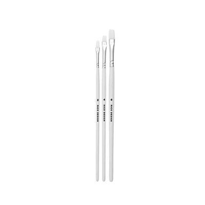 Set de pinceaux acryliques plats 3 pcs RICO DESIGN
