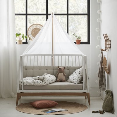 Lit bébé 60x120cm Luna Blanc LEANDER