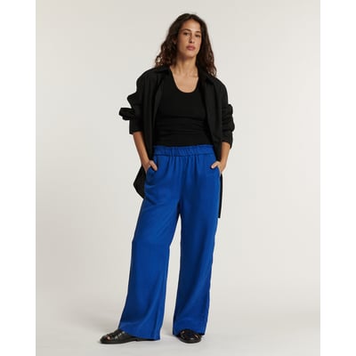 PANTALON LARGE TAILLE MOYENNE TENCEL LABDIP