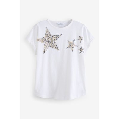 T-shirt avec étoile scintillante à sequins NEXT