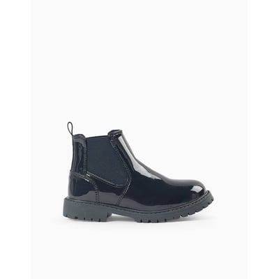 Bottines Chelsea vernies avec semelle antidérapante ZIPPY