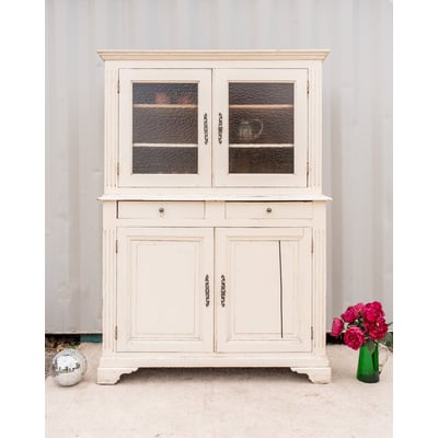 Buffet à deux corps en bois écru Gilbert N°1692 - Bon état DEBONGOUT