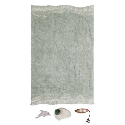 Tapis Rectangulaire en coton  Vagues MERVEILLES DE LA MER LORENA CANALS