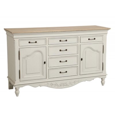 Buffet bas 2 portes 6 tiroirs - ROMANCE INTERIOR'S