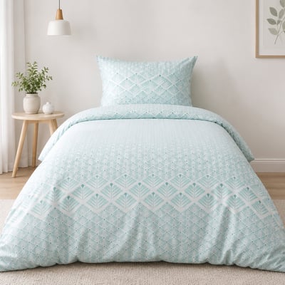 Parure de couette 2pcs 140x200cm 100% microfibre 60gsm fanny C DESIGN HOME TEXTILE