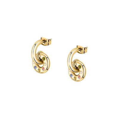 Boucles d'oreilles en acier et oxyde de zirconium MORELLATO
