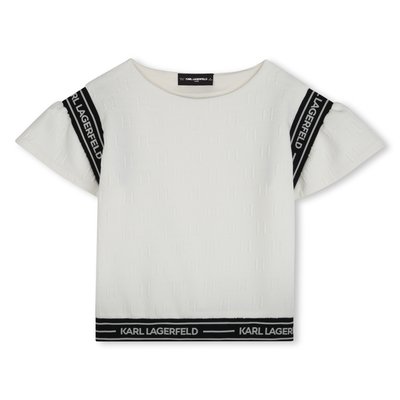 T-shirt à manches volantées KARL LAGERFELD KIDS