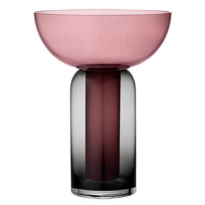 Vase en verre Torus h 33 cm AYTM