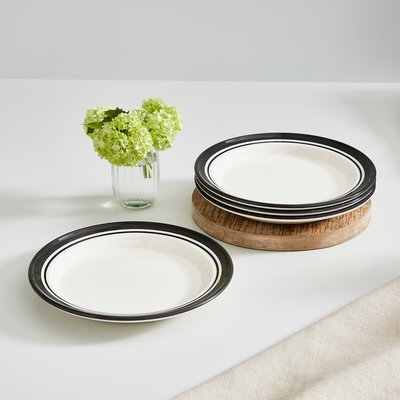Set of 4 Potter's Stripe Dinner Plates PORTMEIRION