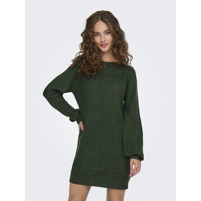 Robe pull en maille mousseuse, col rond JDY