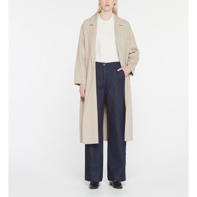 Manteau Clovis Long Oversize Ceinturé Drap De Laine GALERIES LAFAYETTE