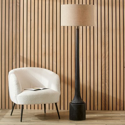 Mila Wood Tall Neck Floor Lamp Base SO'HOME