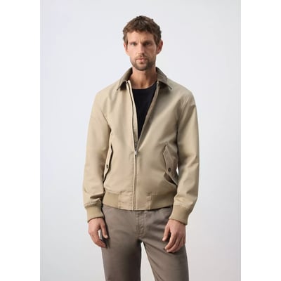 Blouson coton mélangé déperlant MANGO MAN